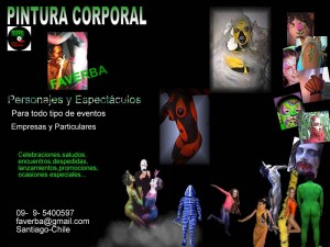 fabian Anuncios de arte, joyas, cosas valiosas en Santiago |  estatuas vivientes, cuerpo pintado, artistas pintados, maquillaje, anfitriones, bailarines, 