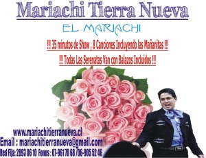 MARIACHI TIERRA NUEVA Anuncios de arte, joyas, cosas valiosas en Santiago |  Mariachis En Santiago,Las Mas Bellas Serenatas.Red Fija:28930610, !!! Serenatas De Gusto Refinado !!!