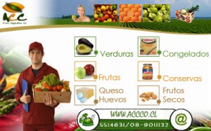 ACC Co Ltda Anuncios de arte, joyas, cosas valiosas en Las Condes |  www.accco.cl  Frutas ,Verduras e insumos alimenticios a domicilio , ACC Co Ltda, ES EL MEJOR DELIVERY DOMICILIARIO E INSTITUCIONAL.. 