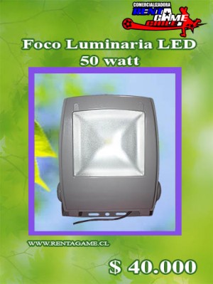 RENTAGAME CHILE Anuncios de arte, joyas, cosas valiosas en La Cisterna |  Foco luminaria led 50 watt/luzfria precio: $ 40.000, Rentagame: es lider en iluminacion led